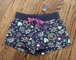 NEW Old Navy Girls Navy Printed Knit Shorts - Medium / 8 - Picture 1 of 2