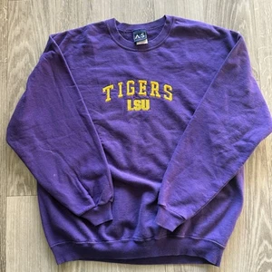 Vintage LSU Tigers Sweatshirt Mens Extra Large NCAA College Football Crewneck - Picture 1 of 8