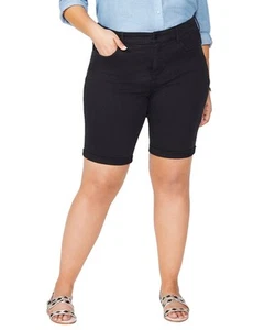 Nydj Plus Briella Black Short Women's  28W - Picture 1 of 4