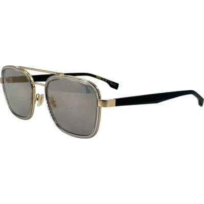 Hugo Boss 1486S Mens Metal Sunglass 02F7WM Warm Gold Grey 54-21 w Gold Mirror - Image 1 of 4
