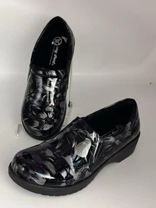 Zoccolo antiscivolo Easy Works Easy Street Tiffany nero argento blu DONNA 7,5W - Foto 1 di 15