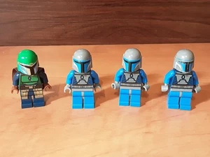 LEGO Minifigure Lot of 4 Star Wars Mandalorian Figures Boba Fett Tribe - Picture 1 of 5