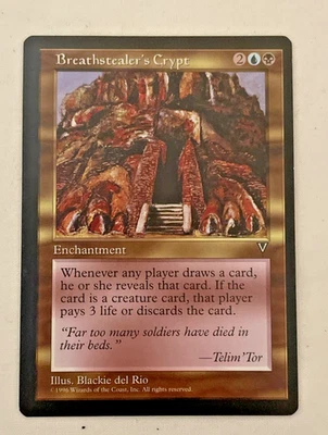 1x Breathstealer's Crypt Visions MTG Magic the Gathering LP - Image 1 of 2