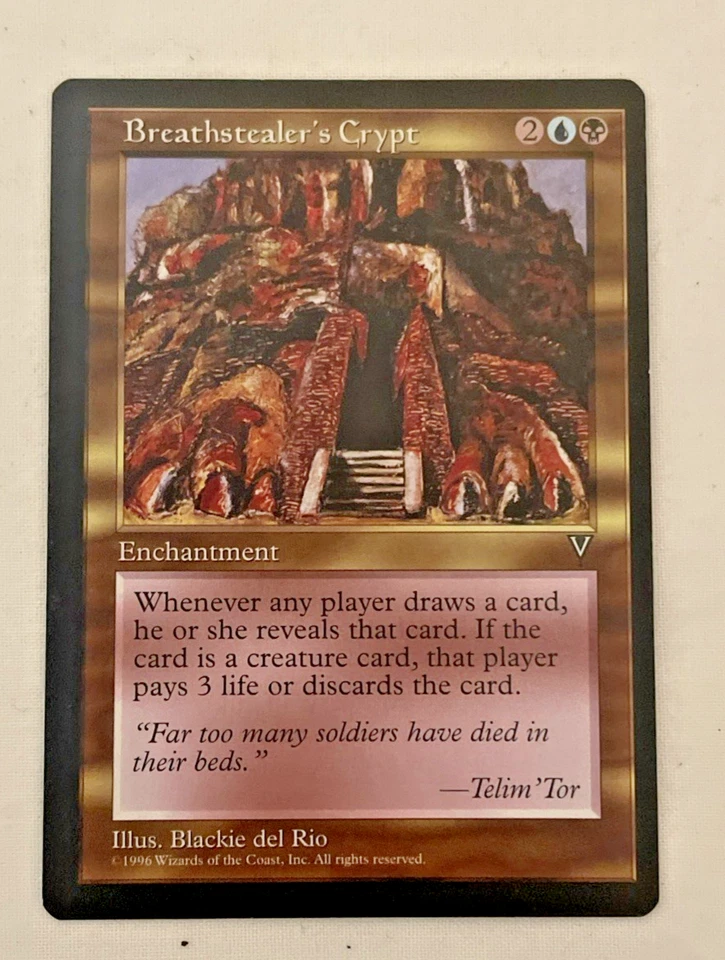 1x Breathstealer's Crypt Visions MTG Magic the Gathering LP - Image 1 of 2