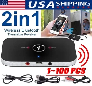 Lotto Trasmettitore e Ricevitore Bluetooth Adattatore Wireless per Stereo/Altoparlanti Casa - Foto 1 di 17