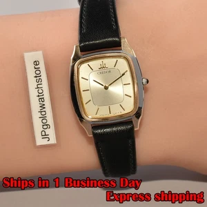 14KT "NEUWERTIG" Vintage Seiko Credor 2F70-5160 Gold Zifferblatt Quarz Uhr Damen JAPAN - Bild 1 von 15