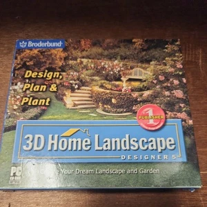 Broderbund 3D Home Landscape Designs New PC CD-ROM Software - Picture 1 of 2