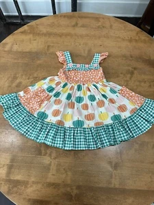 eleanor rose pumpkin dress Sz 4 - Picture 1 of 5