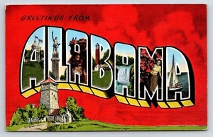 Carta de saludo grande postal desde Alabama, vista múltiple - Imagen 1 de 2