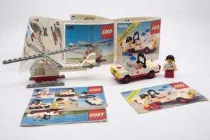 Lot of 2 x Vintage Lego Sets 6629 and 626. Red Cross Helicopter & Ambulance . - Picture 1 of 15