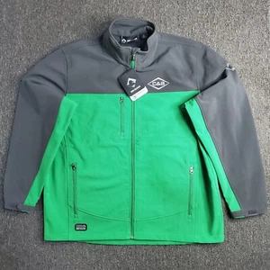 Dri-Duck Jacket Mens Sz XL Green Gray DDX Motion Softshell Full Zip C&B Logo NWT - Picture 1 of 24