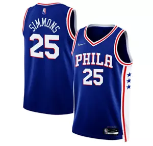 Nike Icon Edition Ben Simmons #25 Philadelphia 76ers Swingman Jersey Size 52 XL - Picture 1 of 2