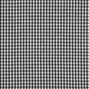 black Gingham Checkered 1/8” inch Fabric poly cotton 60” wide no stretch - Picture 1 of 1