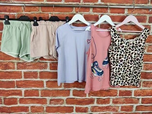 GIRLS BUNDLE AGE 10-11 YEARS M&S NEXT etc CASUAL SHORT ST-SHIRT VEST TOP 146CM - Picture 1 of 6