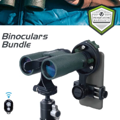 VANGUARD VEO ED 1042 10X42 ED GLASS BINOCULARS DIGISCOPE BUNDLE - Image 1 of 4