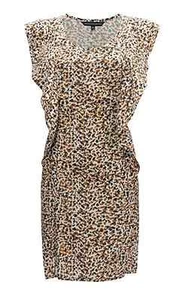 FCUK French Connection Cheetah Spots Acampanado Vestido corbatas BNWT Varios tamaños - Imagen 1 de 4