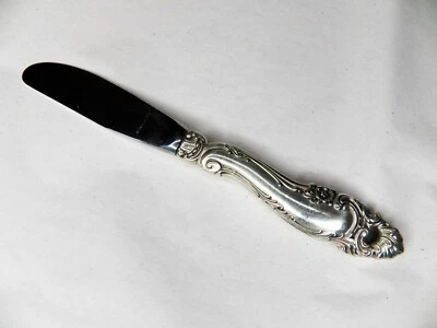 GORHAM DECORACIÓN PLATA ESTERLINA HH ESPARCIDOR DE MANTEQUILLA 6 1/4" SIN MONOGRAMA Foto 1 de 3