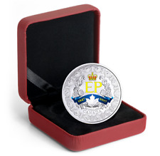 1 oz. Pure Silver Coloured Coin - A Platinum Celebration - Mintage: 4819/7,500
