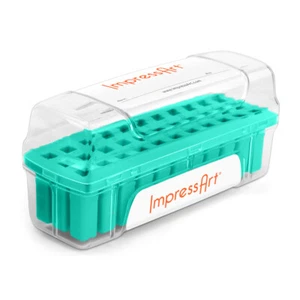 Estuche de estampillas de metal para cartas ImpressArt, azulado, 3 mm - almacenamiento punzón de joyería - Imagen 1 de 3