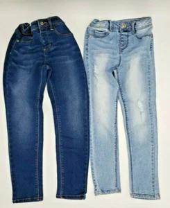 2 Pairs of Sonoma Jeggings Girl's Size 7 Reg - Adjustable Waist - Picture 1 of 8