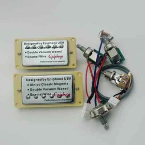 1 Set Standard Electric Guitar Humbucking Pickups with 2V1T  Wiring Harness - Picture 1 of 14