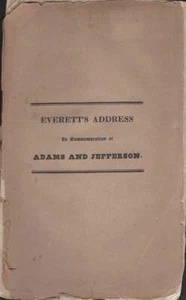 Edward Everett / Address Delivered at Charlestown August 1 1826 1st ed Political - Picture 1 of 1