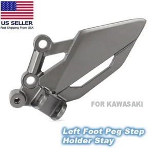 Left Foot Peg Step Holder Stay For Kawasaki Ninja 300 EX300 250 EX250 Z250 Z300 - Picture 1 of 11
