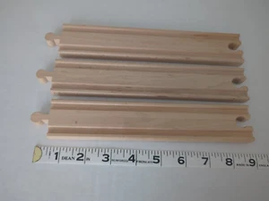 Konvolut 3 lange gerade Holzeisenbahn Gleisstücke - Original BRIO  - Bild 1 von 5