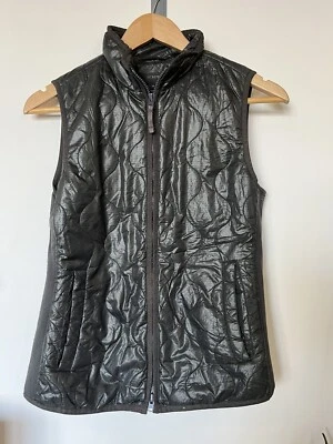 Colete feminino J Crew cinza escuro leve zíper duplo tamanho XS - Imagem 1 de 4