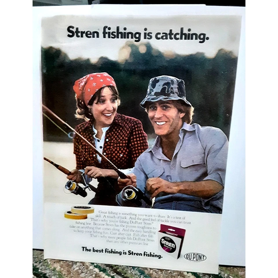 Dupont Stren Fishing Line 1981 anuncio impreso original vintage Foto 1 de 1