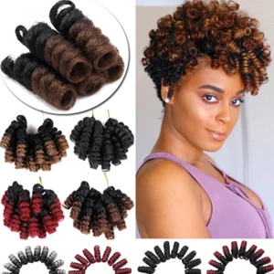 Kinky Bounce Crochet Jumpy Wand Curly Wand Braids Hair Jamaican Bounce Twist 2" - Picture 1 of 19