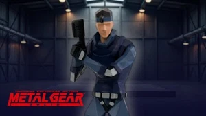 Custom Metal Gear Solid - Solid Snake Figur - PS1 PlayStation Low Poly Modell - Bild 1 von 12