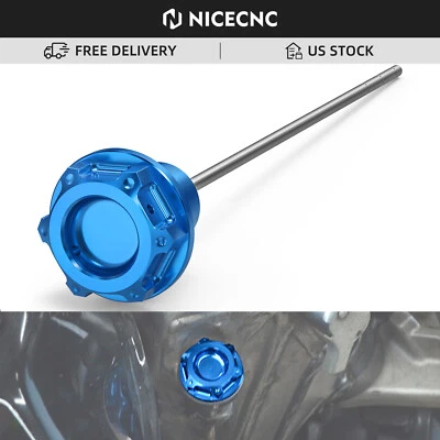 Varilla de medición de aceite para Suzuki DRZ400/E/S/SM NICECNC tapón de nivel aluminio azul Foto 1 de 4