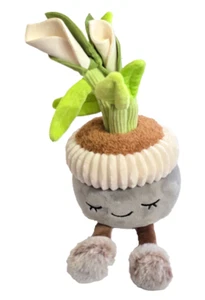 Greenhouse Russ Calla Lily Plush Toy Stuffed Animal Peace Flower Pot Garden Feet - Picture 1 of 12