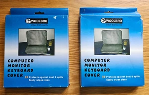 2x Vintage Woolbro Computer Laptop Monitor Keyboard Cover Covers Protectors - Picture 1 of 2