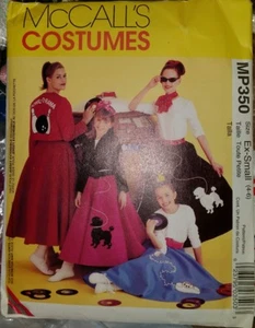 MCCALL'S MISSES & GIRLS COSTUME POODLE SKIRT PATTERN MP350 SIZE XS 4-6  - Picture 1 of 2