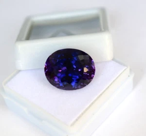 11.35 Ct Untreated Color Changing SAPPHIRE Oval Cut Certified Gemstone - Picture 1 of 9