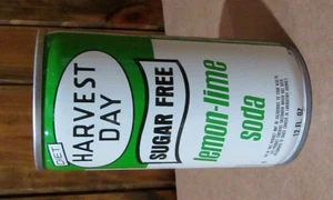 Vintage 1970's DIET HARVET DAY LEMON-LIME 12 OZ Pull Tab Soda Can B/O Nice - Picture 1 of 6