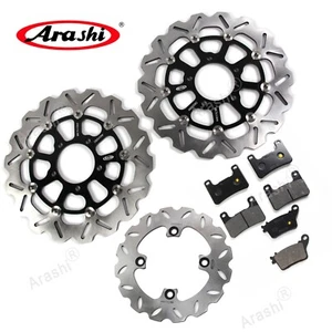 Rotor de disco de freno delantero trasero y pastillas de freno para Kawasaki Ninja ZX10R 2011-2015 - Imagen 1 de 13