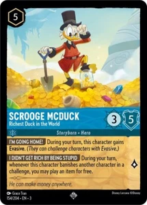 Scrooge McDuck, Richest Duck in the World Foil - 154 EN-3 NM - Lorcana - Picture 1 of 1