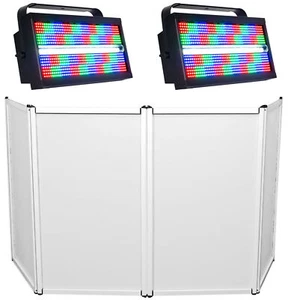 (2) American DJ ADJ Jolt Panel FX2 RGBW SMD LED DMX Strobe/Wash Lights+Facade - Picture 1 of 12