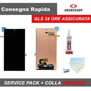 DISPLAY TOUCH SCREEN ORIGINALE SAMSUNG GALAXY S24 ULTRA SM-S928 VETRO NERO - Afbeelding 1 van 3
