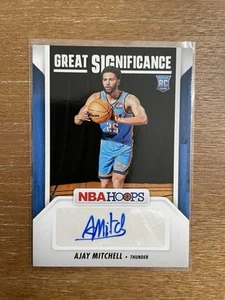 2024-25 Panini NBA Hoops Ajay Mitchell Great Significance GS-AMT Rookie RC AUTO - Picture 1 of 12