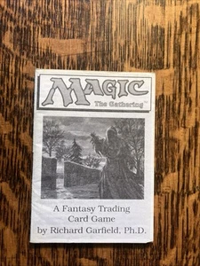 MTG Beta/unlimited - Vintage black and white Rule Book - Picture 1 of 5