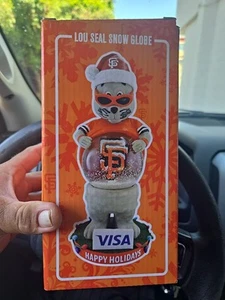 SAN FRANCISCO GIANTS LOU SEAL SNOW GLOBE NEW IN BOX - Picture 1 of 3