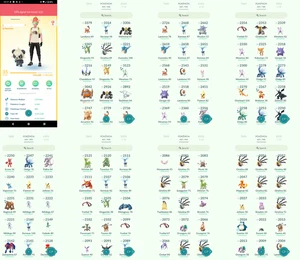 Pokémon Acc Go - Lvl35 - 21 Shiny - 69 Legendary - Picture 1 of 4