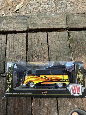 M2 MACHINES 1960 VW DELIVERY VAN, THE CRAZY PAINTER KELLY, 1/24 R77 20-02 - Image 1 of 4