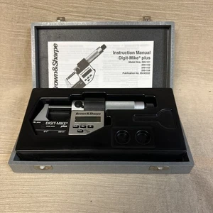 BROWN & SHARPE #599-101 MICROMETRO DIGITALE ESTERNO 0-1" CON CUSTODIA - Foto 1 di 11