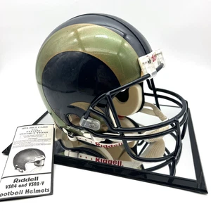 Riddell NFL Pro Line Los Angeles Rams Full Size Helmet + Display Case NEW - Picture 1 of 15