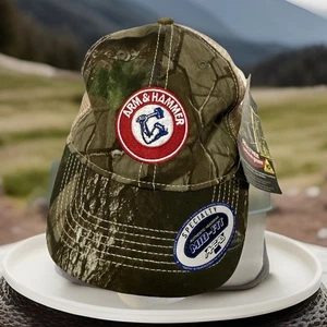 Neu mit Etikett Real Tree Ballmütze/Kappe Camouflage Arm & Hammer Logo - Netzrücken/verstellbar - Bild 1 von 16